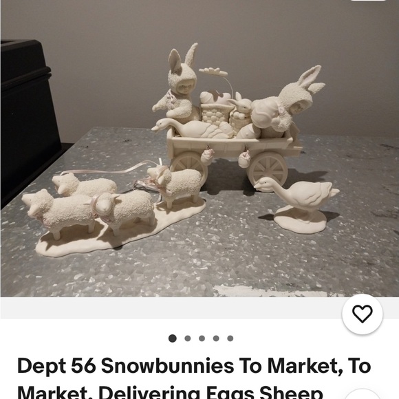 Snowbabies “to market to market delivering eggs “ retired piece from 1996 - Picture 6 of 7